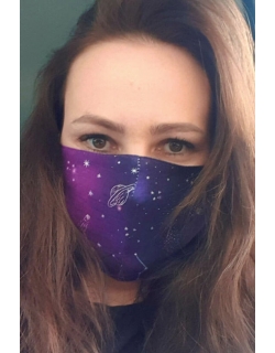 Маска медицинская защитная многоразовая (для взрослого), Night Galaxy