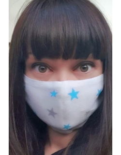 Маска медицинская защитная многоразовая (для взрослого), Blue Stars