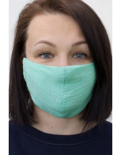Маска медицинская многоразовая защитная (для взрослого), мятный