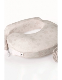 Подушка для кормления Loona эргономичная, Stars 3D экрю