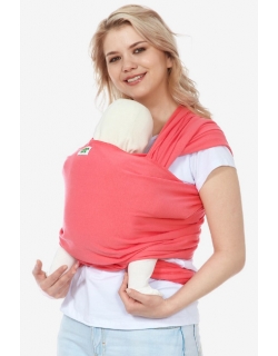 Трикотажный слинг-шарф, ягодно-розовый