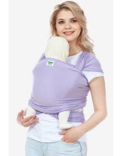 Трикотажный слинг-шарф, сиренево-розовый