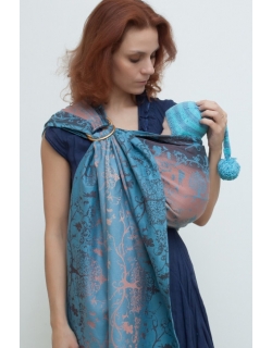 Слинг с кольцами для новорожденных Karaush Amira Sunrise с бамбуком