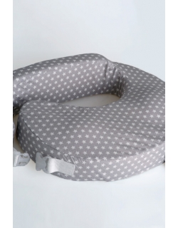 Подушка для кормления Loona эргономичная, Stars серый