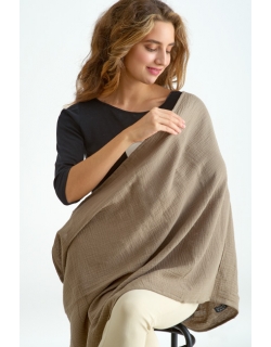 Накидка для кормления (милк-снуд) муслиновая, Khaki