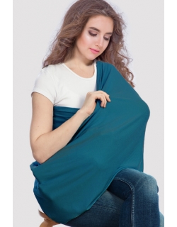 Накидка для кормления (милк снуд) 5 в 1, Petrol