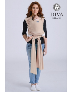 Трикотажный слинг-шарф для новорожденного Diva Stretchy, Beige