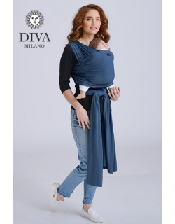 Трикотажный слинг для новорожденных Diva Stretchy, Indigo