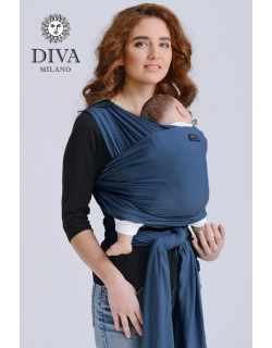Трикотажный слинг для новорожденных Diva Stretchy, Indigo