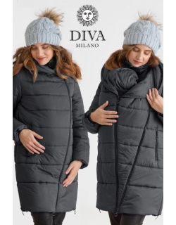 Слингокуртка зимняя (трансформер) 3в1, цвет графит