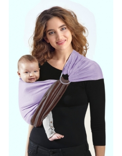 Слинг с кольцами трикотажный Diva Stretchy Moka/Lavanda