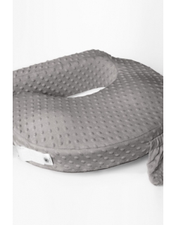 Подушка для кормления грудью Loona эргономичная, Bubbles серый