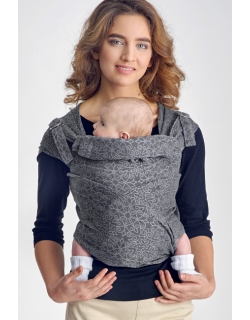 Май-слинг Diva Basico, Charcoal с капюшоном