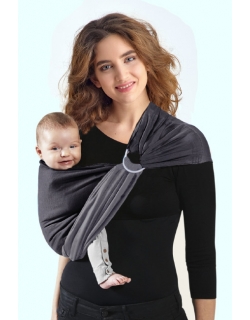 Слинг с кольцами трикотажный Diva Stretchy Grafite/Mist