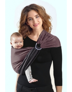 Слинг с кольцами трикотажный Diva Stretchy Grafite/Moka