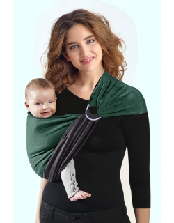 Слинг с кольцами трикотажный Diva Stretchy Grafite/Pino