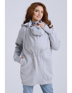 Слинготолстовка (слингокофта) для беременных Diva Outerwear 3в1, Nebbia