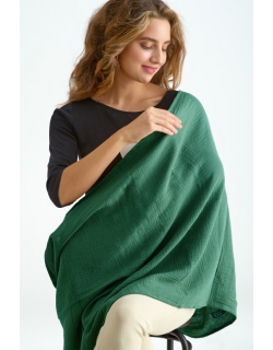 Милк-снуд (Накидка для кормления) муслиновый, Изумруд