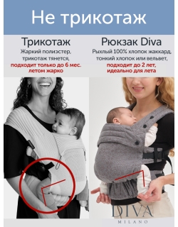 Эргорюкзак для новорожденных Diva New Wave, Luna