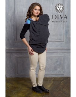 Слингонакидка из шерсти Diva Outerwear Antracite (графит)