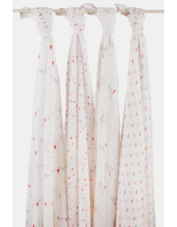 Aden&Anais набор 4 больших муслиновых пеленок, Make Believe