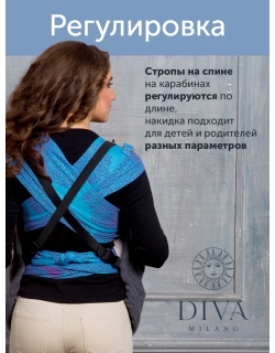 Слингонакидка из курточной ткани Diva графит