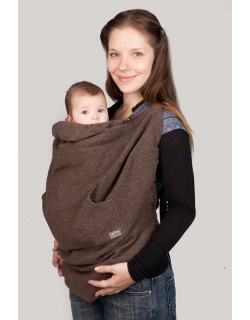 Слингонакидка из шерсти Diva Outerwear Taupe (коричнево-серый)