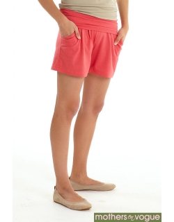 Шорты для беременных и родивших Mothers en Vogue Jersey Knit, цвет красный