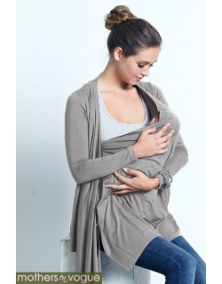 Кардиган для кормления "Sangha Waterfall", цвет серый (Moonmist)