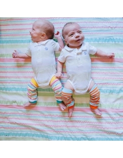 Гетры Babylegs для новорожденных "Lil' Orange/Aqua"