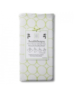 Пеленка детская тонкая SwaddleDesigns Маркизет Kiwi Mod on WH