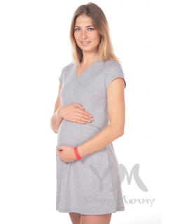 Платье-кимоно для дома YammyMammy (ями мами) трикотажное, цвет "орхидея"Платье-кимоно для дома YammyMammy (yammy mammy) трикотажное, цвет "серый меланж"