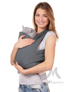 Май-слинг YammyMammy (yummy mammy) тканый, цвет "графит/серый"
