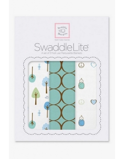 Набор пеленок SwaddleDesigns SwaddleLite Cute & Calm SeaCrystal