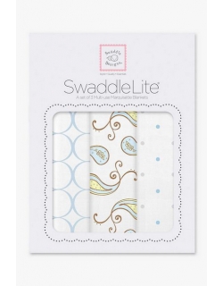 Набор пеленок SwaddleDesigns SwaddleLite Paisley Blue