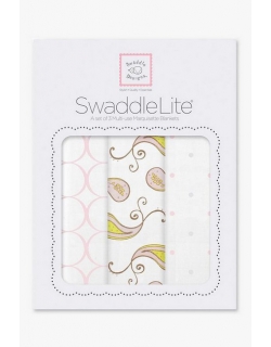 Набор пеленок SwaddleDesigns SwaddleLite Paisley Pink