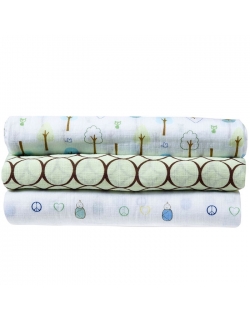 Набор пеленок SwaddleDesigns SwaddleLite Cute & Calm Kiwi