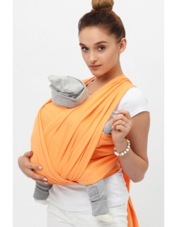 Слинг-шарф трикотажный, цвет "оранжевый"