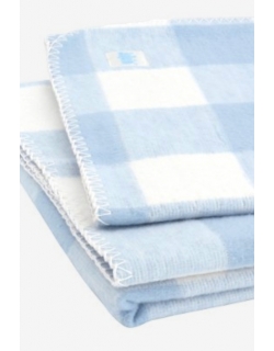 плед для новорожденных, цвет "Check blue"