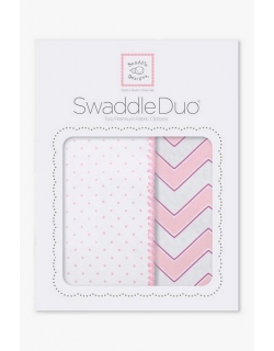 Набор пеленок SwaddleDesigns Swaddle Duo Pink Classic Chevron