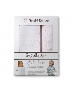 Набор пеленок SwaddleDesigns Swaddle Duo Pstl Pink Classic