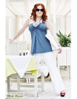 Топ для кормления Milk Rivers "Angelina's Voyage", дымчатый сапфир