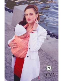 Слинг-шарф Diva Milano cо льном, Etna Arancio