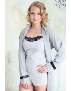 Шортики для беременных и родивших Milk Rivers серый меланж