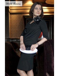 Платье для кормящих и беременных Milk Rivers, черное