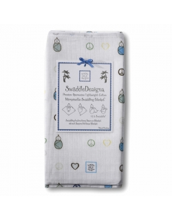 Пеленка детская тонкая SwaddleDesigns Маркизет TB Peace Love Sw