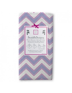 Пеленка детская тонкая SwaddleDesigns Маркизет Lavender Chevron