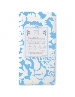 Пеленка детская тонкая SwaddleDesigns Blue Lush
