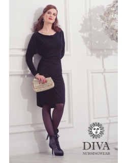 Платье для кормящих и беременных Diva Nursingwear Paola, цвет Nero