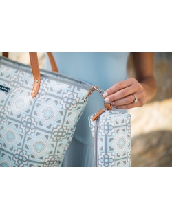 Сумка для мамы Petunia Downtown Tote: Sleepy Seychelles